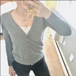 Zara gray v neck cardigan